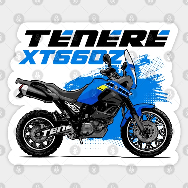 Tenere XT660Z - Blue Sticker by Tomislav Lozić